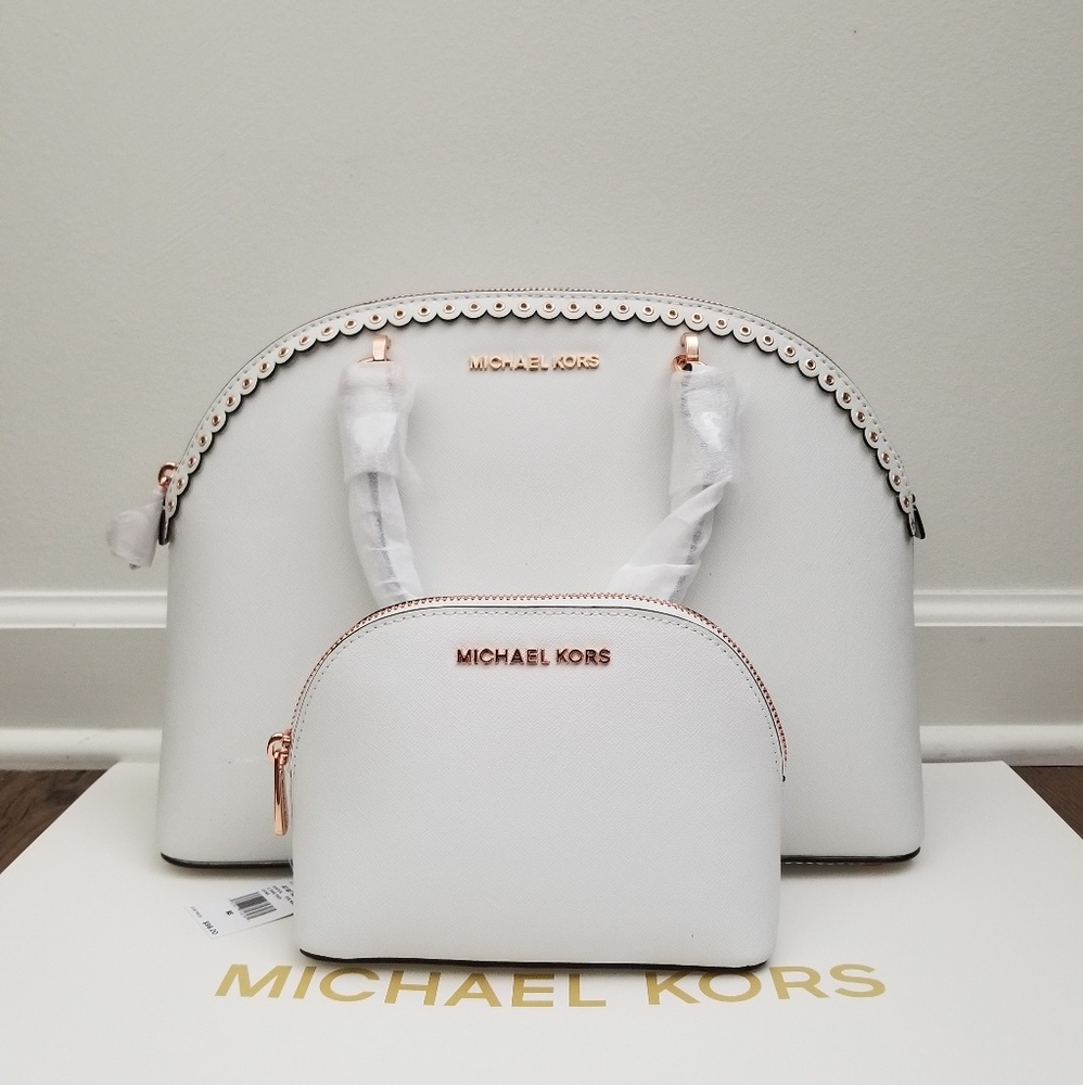 New Michael Kors Emmy Satchel and Pouch